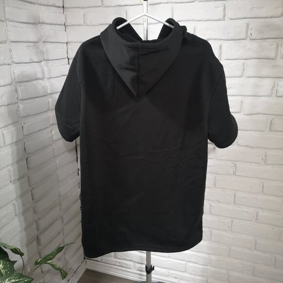 Blue Jays City Connect Unisex Size XL Short Sleeves Fleece Lined Black Hoodie - Picture 2 of 8